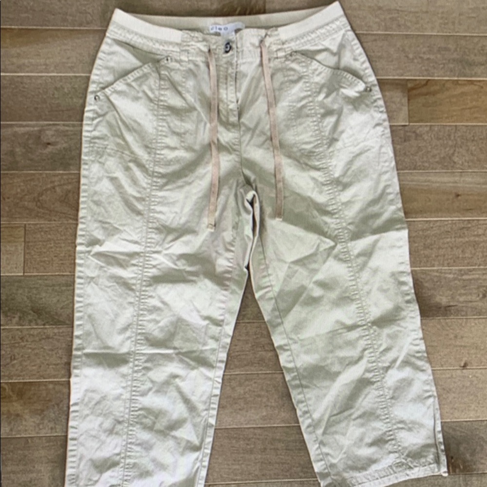 Cream Casual Pants